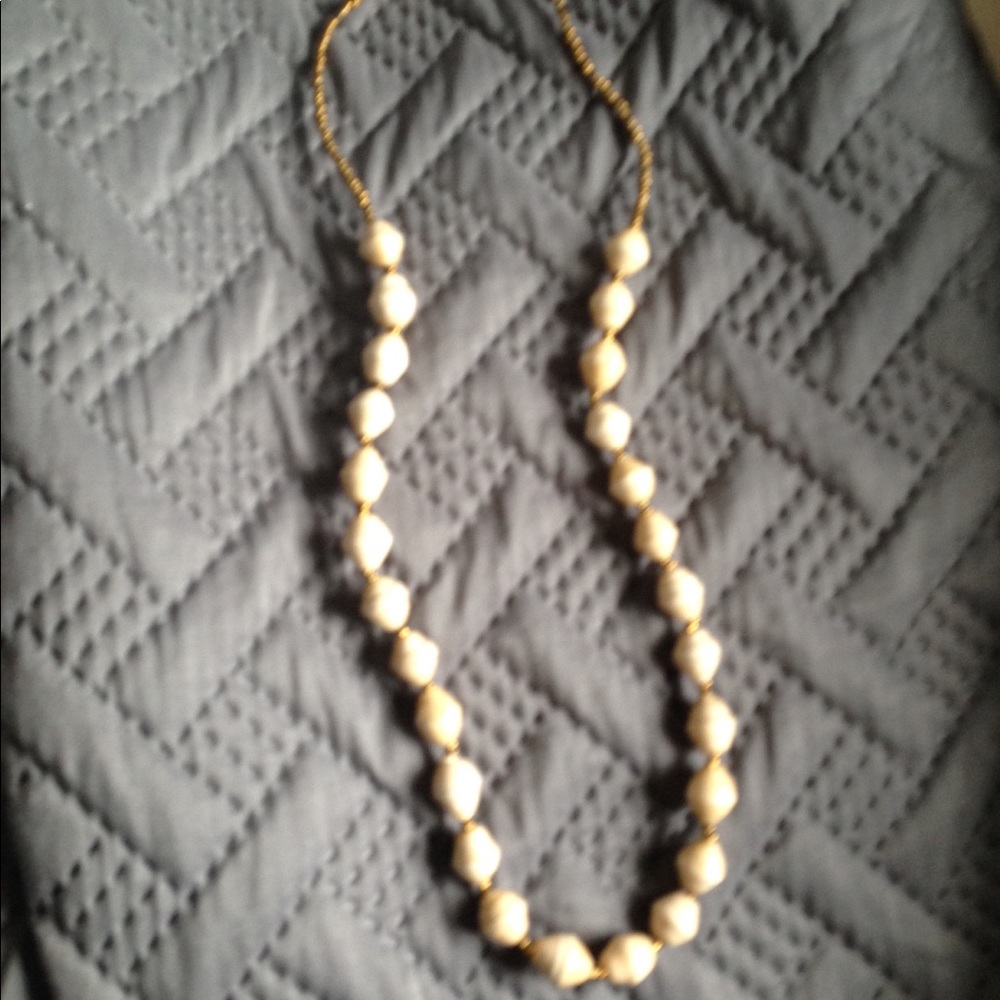 White & Gold Necklace